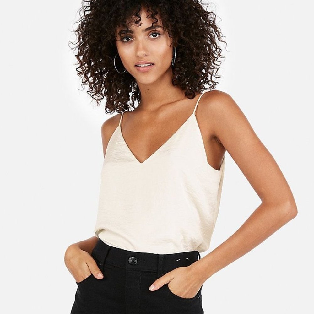 Express Downtown Cami Ivory White XS